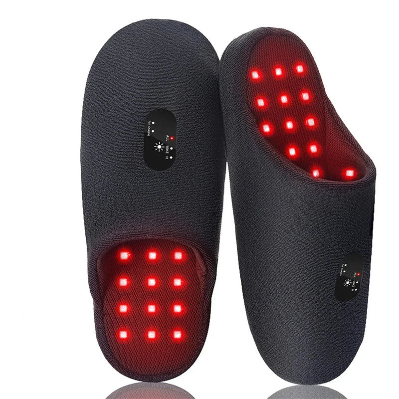 Rechargeable Red Light Therapy Slippers Black V1142-OBA1005009170352448