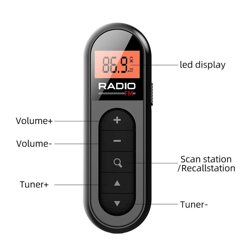 FM Rechargeable Pocket Radio V1142-OBA1005009274654803
