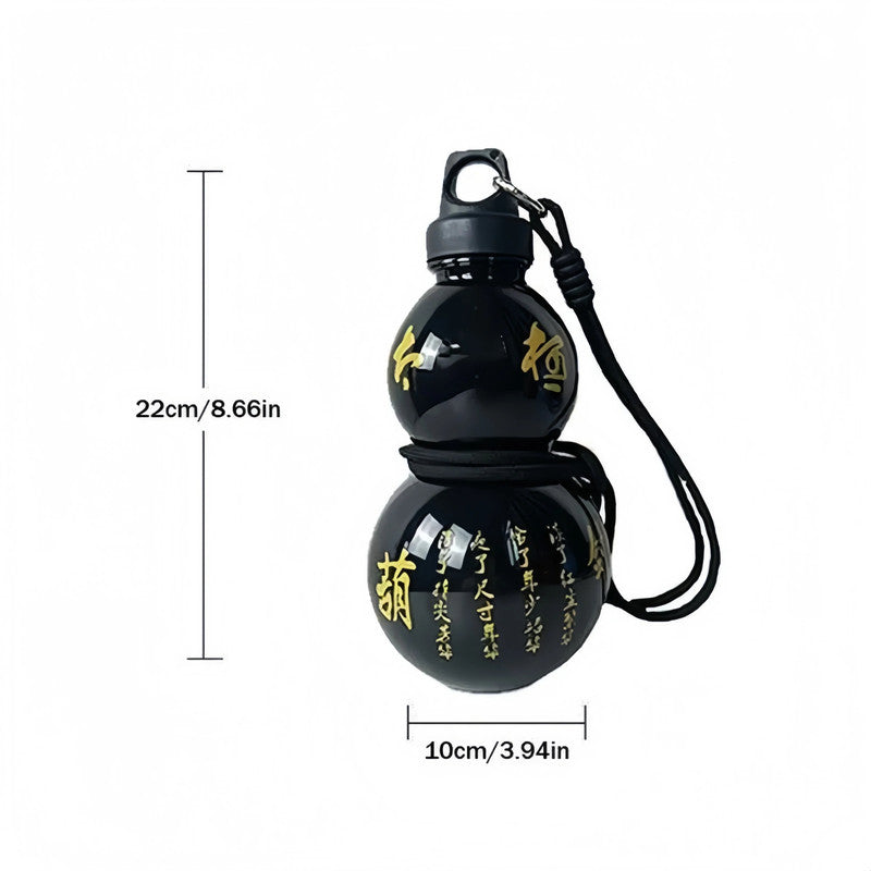 2pcs 800ml Gourd Water Bottle Black V1142-OBA1005009605802363