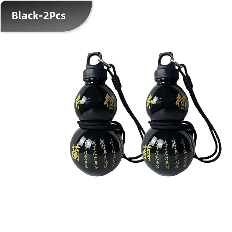 2pcs 800ml Gourd Water Bottle Black V1142-OBA1005009605802363