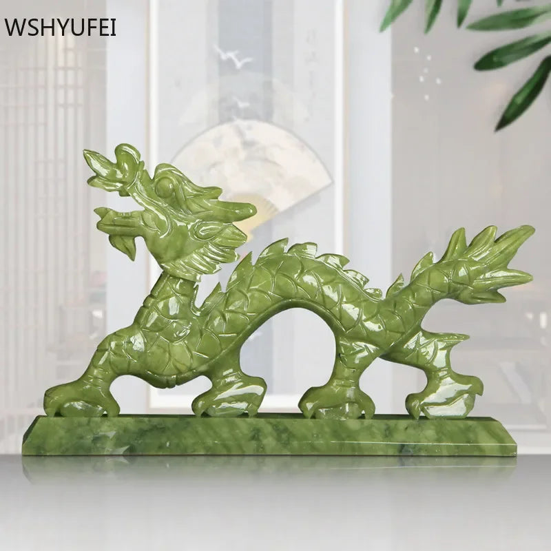 Feng Shui Elegance: Chinese Zodiac Dragon Jade Ornaments V1142-PB1005003498524365