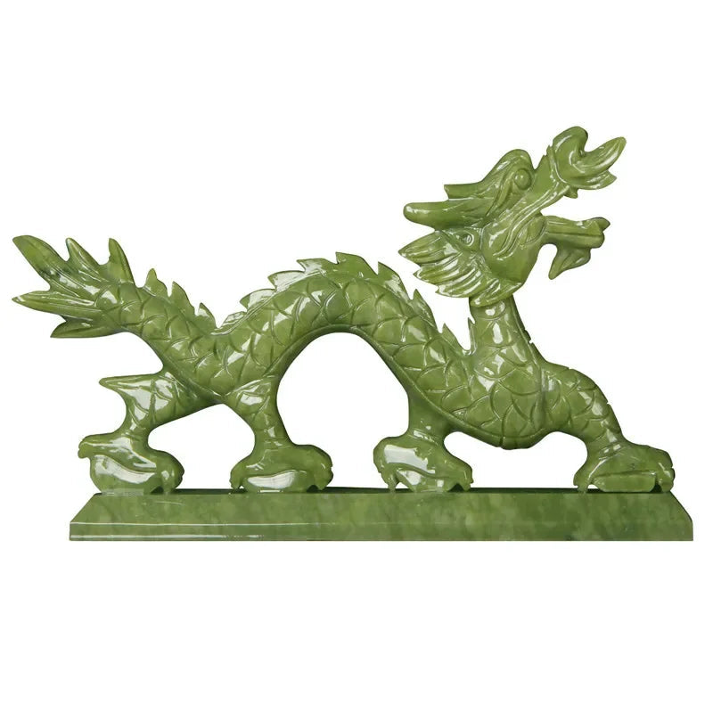 Feng Shui Elegance: Chinese Zodiac Dragon Jade Ornaments V1142-PB1005003498524365