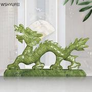 Feng Shui Elegance: Chinese Zodiac Dragon Jade Ornaments V1142-PB1005003498524365-A