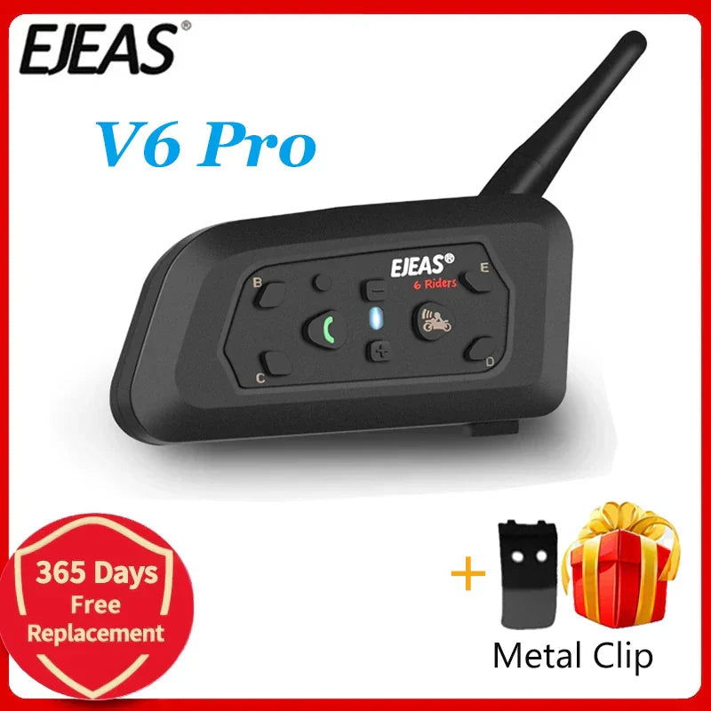 1200M Bluetooth Motorcycle Helmet Intercom Headset V1142-PB1005004983273542