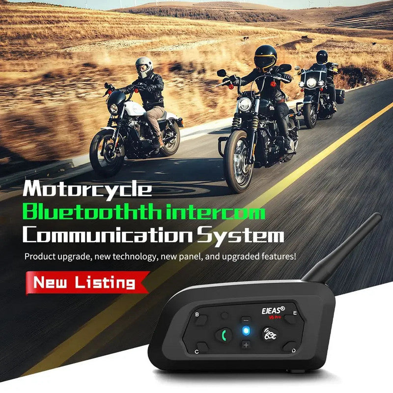 1200M Bluetooth Motorcycle Helmet Intercom Headset V1142-PB1005004983273542