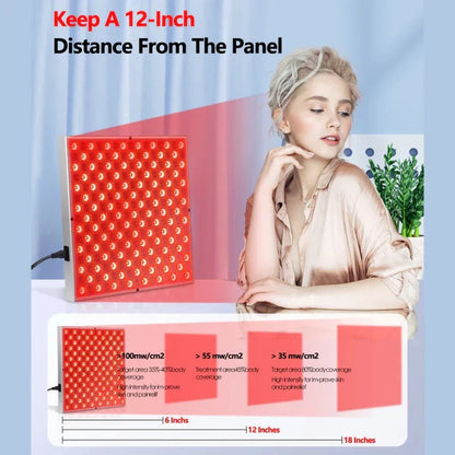 LED Red Light Therapy Panel Lamp: Facial Anti-Aging, Skin Care V1142-PB1005005454301847