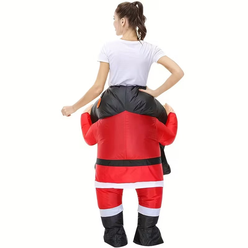 Riding Santa Inflatable Christmas Costume V1142-PB601099575630187