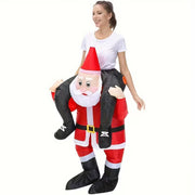 Riding Santa Inflatable Christmas Costume V1142-PB601099575630187