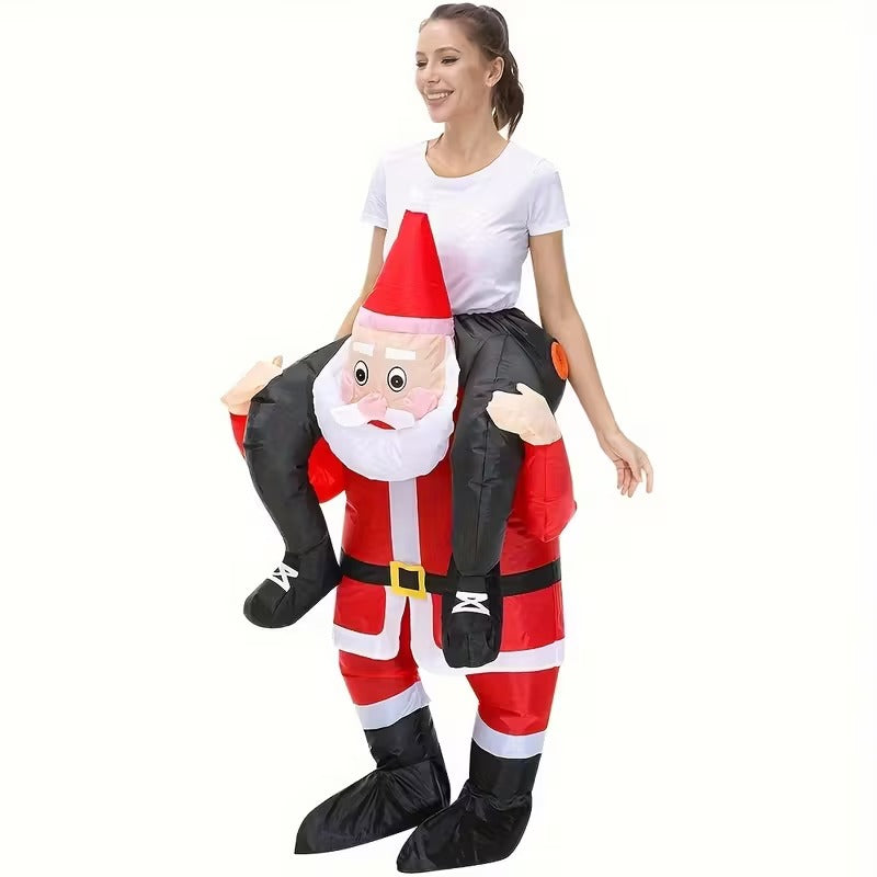Riding Santa Inflatable Christmas Costume V1142-PB601099575630187