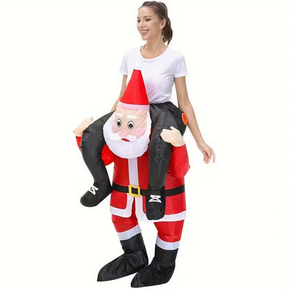 Riding Santa Inflatable Christmas Costume V1142-PB601099575630187
