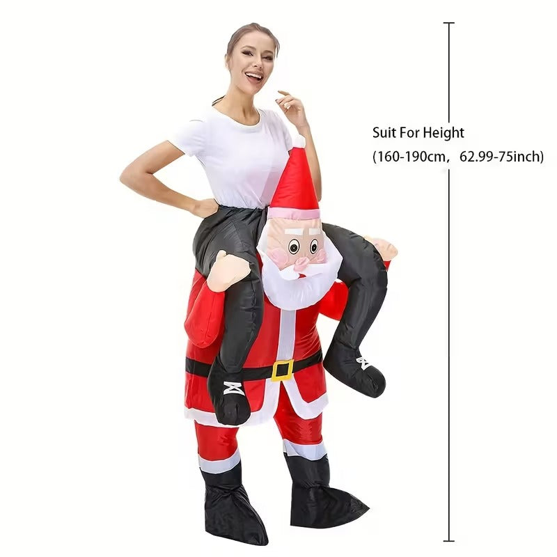 Riding Santa Inflatable Christmas Costume V1142-PB601099575630187