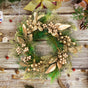 Classic Christmas Wreath Golden Leaves and Berries V1142-PB601099696095364