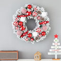 Classic Flocked Christmas Wreath Door & Wall Decor V1142-PB601099755667439