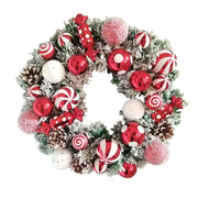 Classic Flocked Christmas Wreath Door & Wall Decor V1142-PB601099755667439