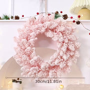 Pink Snowy Pine Christmas Wreath V1142-PB601104179821977