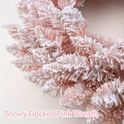 Pink Snowy Pine Christmas Wreath V1142-PB601104179821977