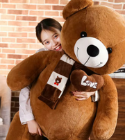 Huge 100cm Brown Giant Teddy Bear Toys V1142-PBNNETEDB
