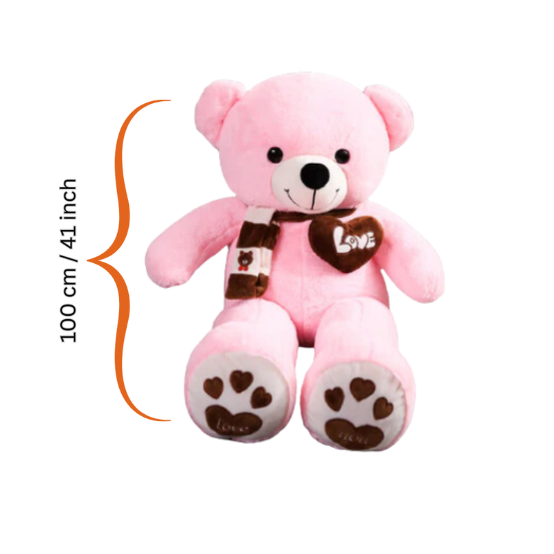 Huge 100cm Giant Pink Teddy Bear Soft Plush V1142-PBNNETEDP