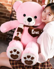 Huge 100cm Giant Pink Teddy Bear Soft Plush V1142-PBNNETEDP