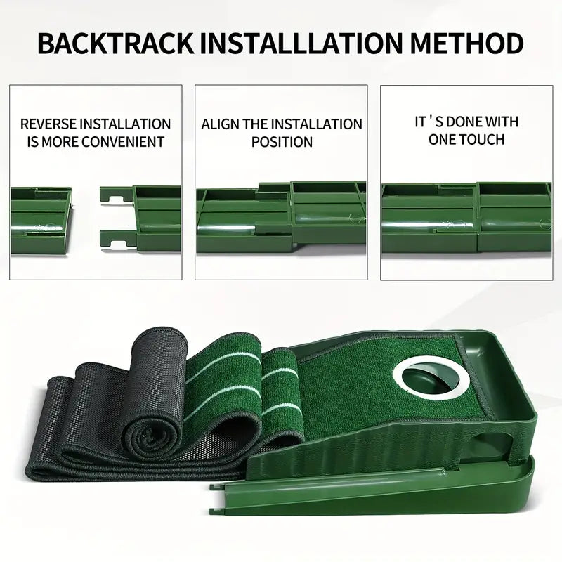 Compact Edition Portable Golf Putting Training Mat V1142-PBPM24051