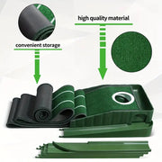 Compact Edition Portable Golf Putting Training Mat V1142-PBPM24051