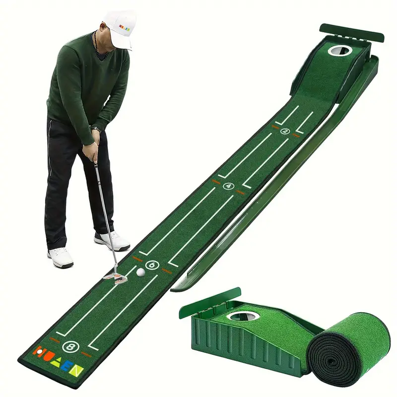 Compact Edition Portable Golf Putting Training Mat V1142-PBPM24051