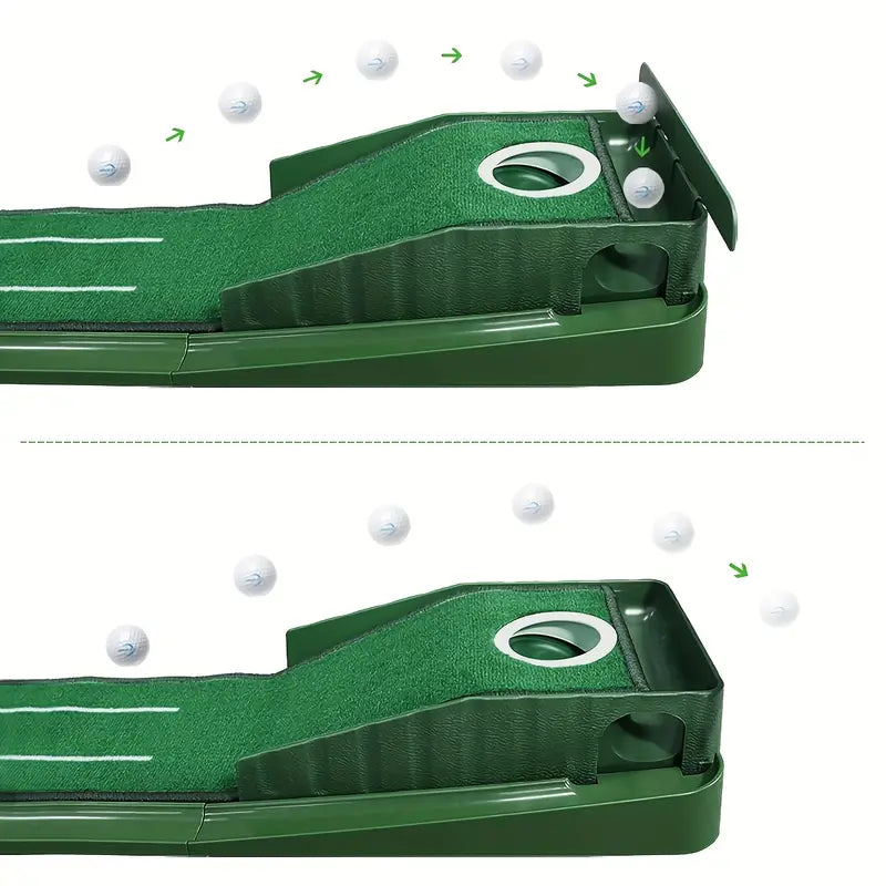Compact Edition Portable Golf Putting Training Mat V1142-PBPM24051
