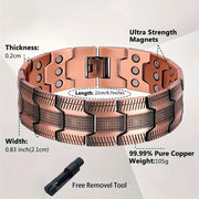 3X Strong Copper Magnetic Bracelet for Men V1142-PBYY10997