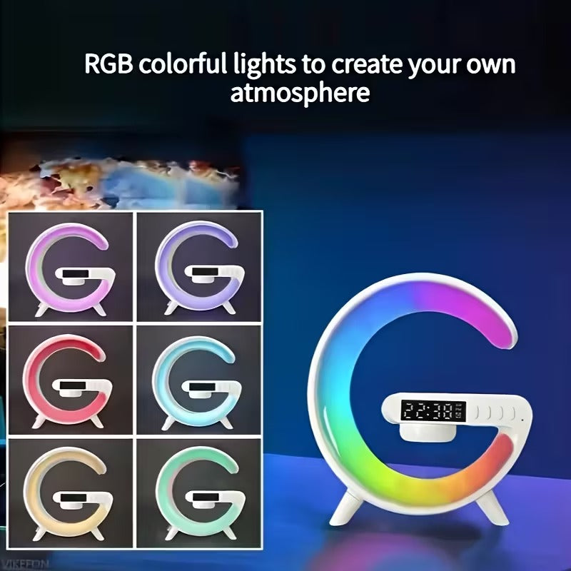 Wireless Bluetooth Speaker with RGB Light & Alarm V1142-TM601099525345606