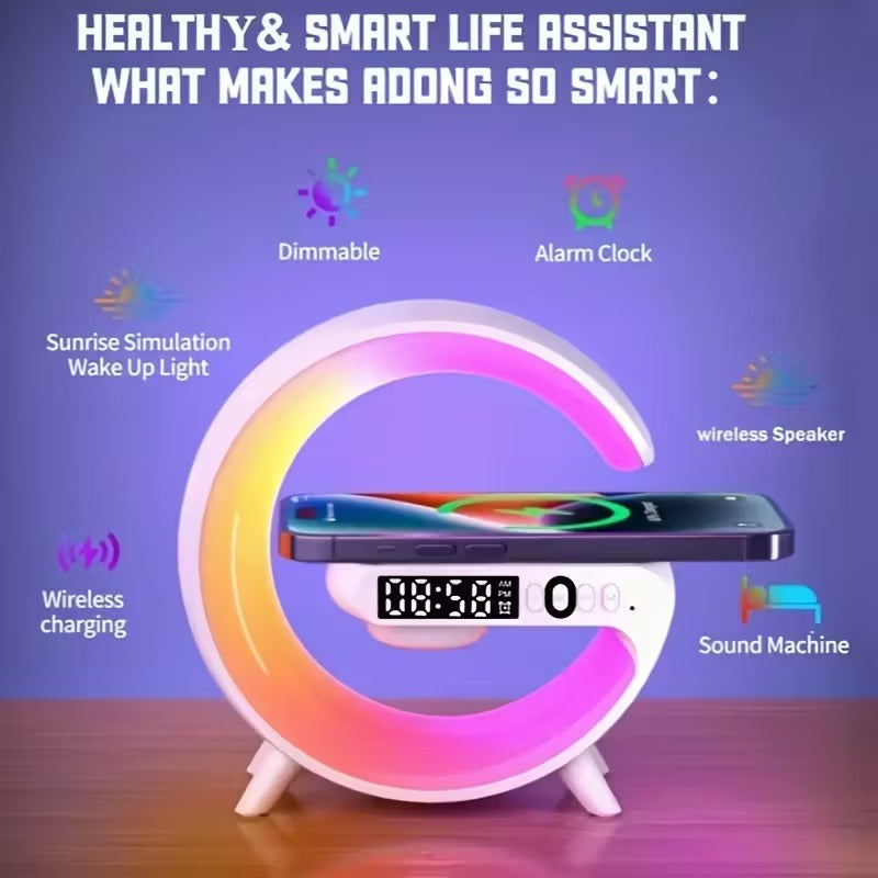 Wireless Bluetooth Speaker with RGB Light & Alarm V1142-TM601099525345606