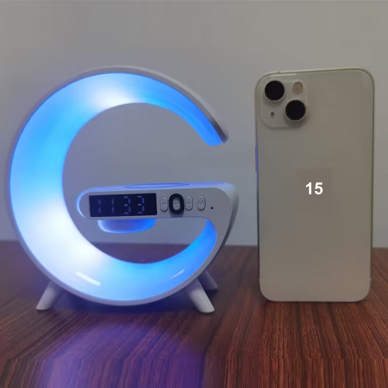 Wireless Bluetooth Speaker with RGB Light & Alarm V1142-TM601099525345606
