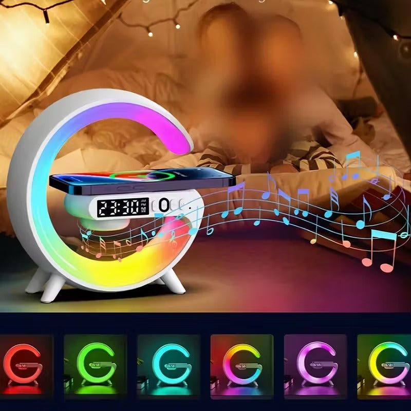 Wireless Bluetooth Speaker with RGB Light & Alarm V1142-TM601099525345606