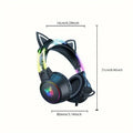 Gaming Headset with Detachable Cat Ear Microphone V1142-TM601099531896344