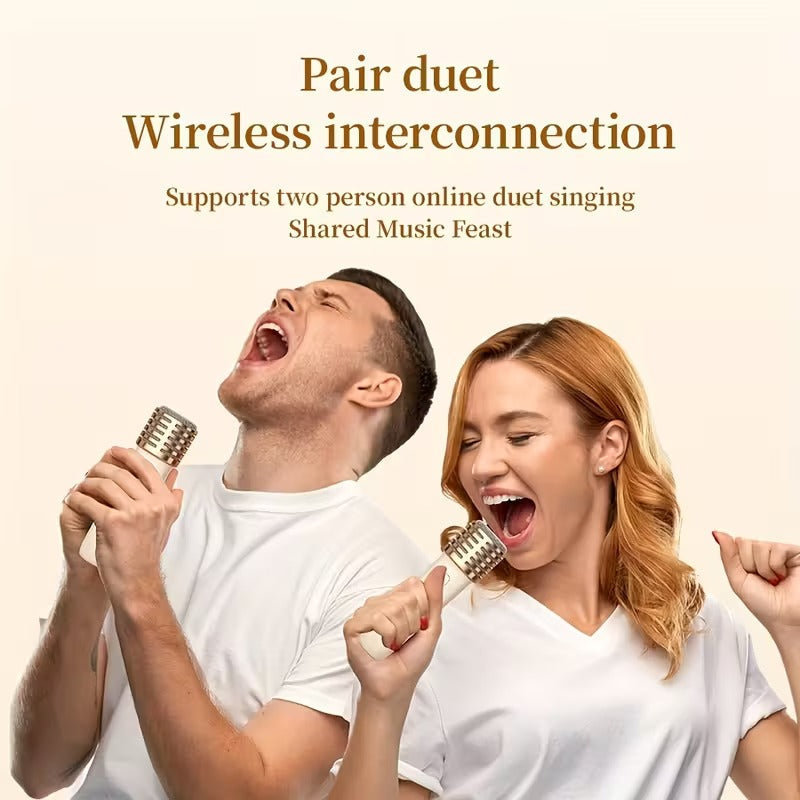 Mini Karaoke Machine with Wireless Microphones V1142-TM601099560353158