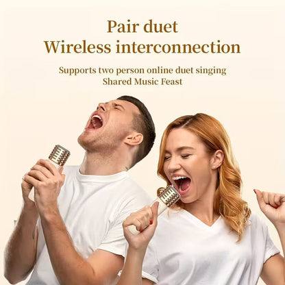 Mini Karaoke Machine with Wireless Microphones V1142-TM601099560353158