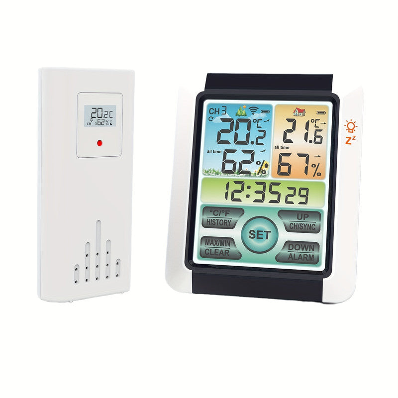 Wireless Weather Station Digital Thermometer with Sensor V1142-TM601099572436985