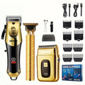 Golden Hair Clipper Razor Trimmer Set for Men V1142-TM601099587116983