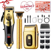 Golden Hair Clipper Razor Trimmer Set for Men V1142-TM601099587116983