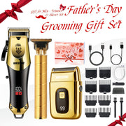 Golden Hair Clipper Razor Trimmer Set for Men V1142-TM601099587116983
