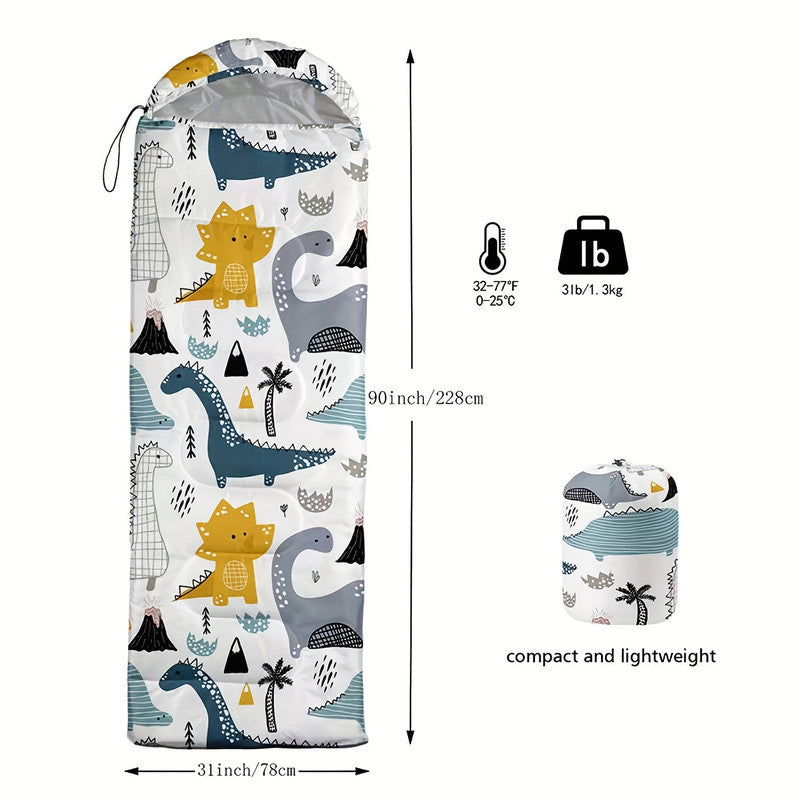 Dinosaur Camping Sleeping Bag Lightweight Warm Quilt V1142-TM601099690778322
