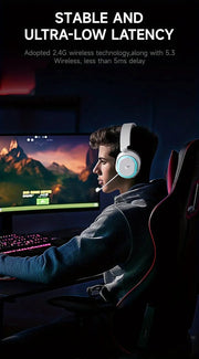 Wireless Gaming Headset with Surround Sound V1142-TM601099692386688