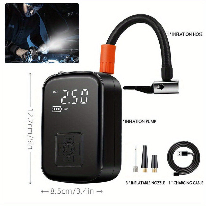 150PSI Portable Cordless Air Compressor Tire Inflator V1142-TM601099714847588