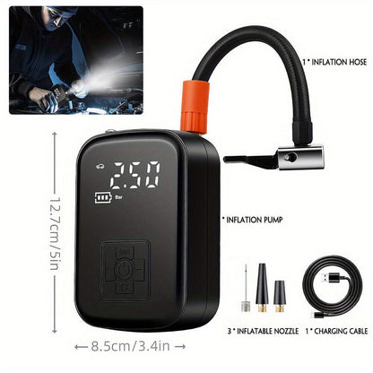 150PSI Portable Cordless Air Compressor Tire Inflator V1142-TM601099714847588