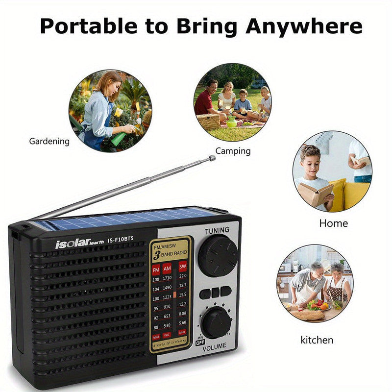 Solar Portable Radio with Digital Speaker V1142-TM601099725709567