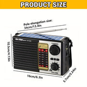 Solar Portable Radio with Digital Speaker V1142-TM601099725709567