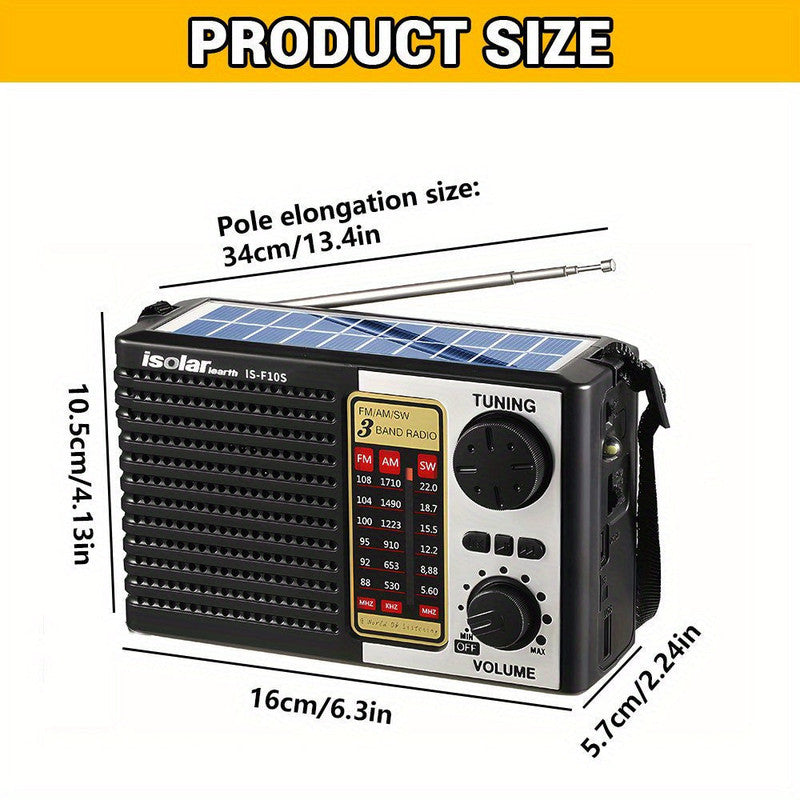 Solar Portable Radio with Digital Speaker V1142-TM601099725709567