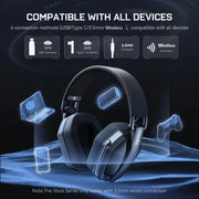 Wireless Gaming Headphones with Noise Cancelling Mic V1142-TM601099834528221