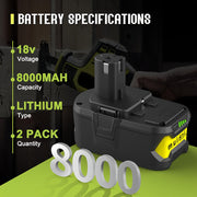 2pcs Lithium-Ion Battery for Ryobi One+ V1142-TM601099881451538