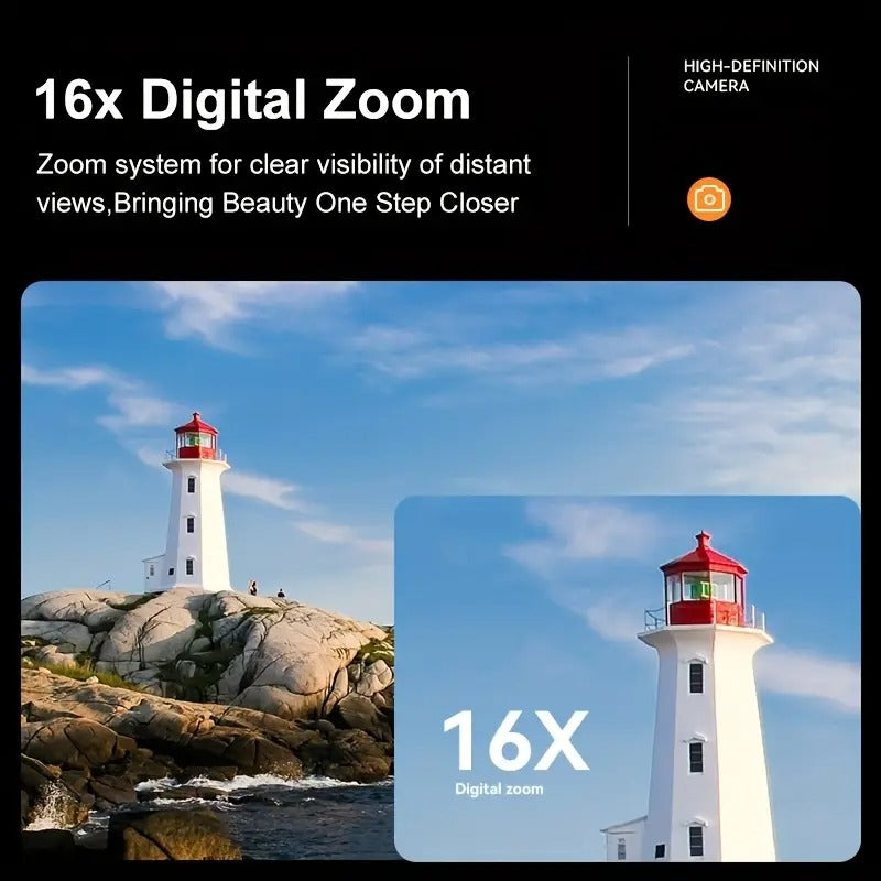Digital Camera 1080P HD with 16X Zoom and 32GB Card V1142-TM601100132048008