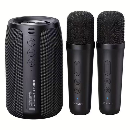 Wireless Speaker with Dual Karaoke Microphones V1142-TM601100200564973